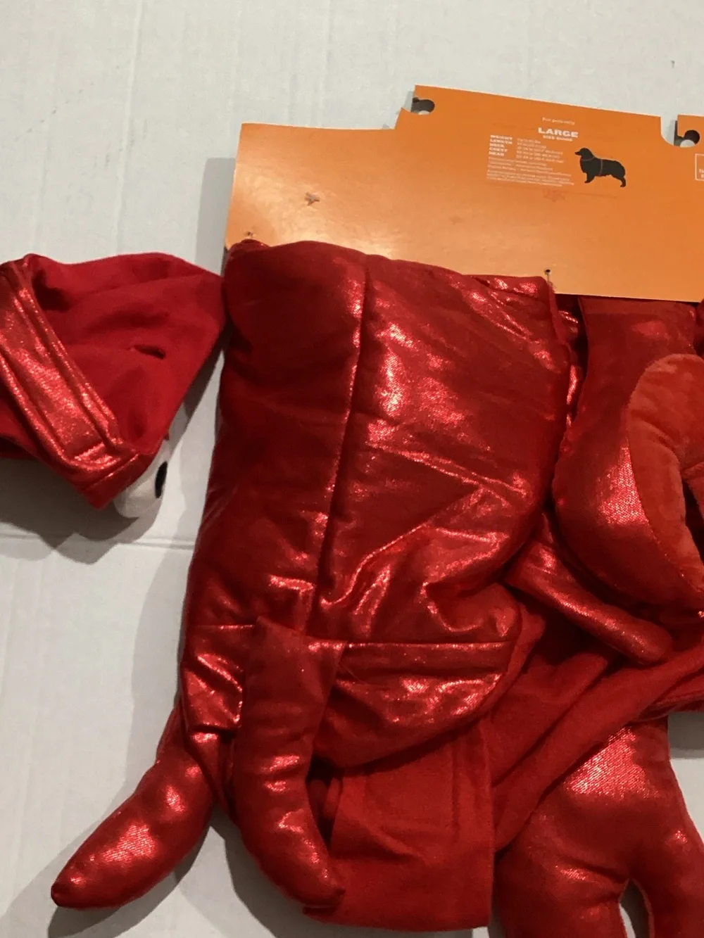 Hyde & Eek! Shiny Red Lobster Dog Costume